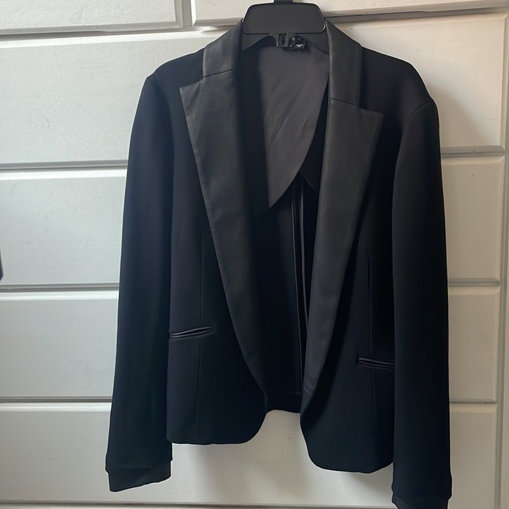 Theory Women black tuxedo suit blazer size 4